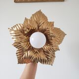 Masca style wall lamp in gilded metal
