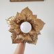 Masca style wall lamp in gilded metal