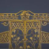 Antique cast iron serving trolley, France, early 20th century