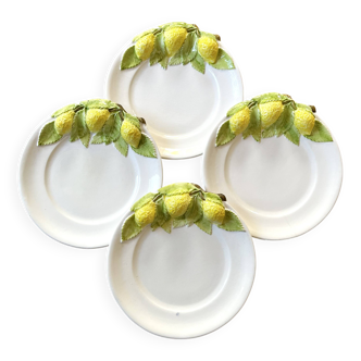 Lemon slushie dessert plates