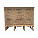 Renaissance style sideboard in solid oak XX century