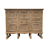 Renaissance style sideboard in solid oak XX century