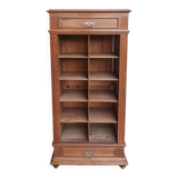 Walnut cardboard box stamped BRUN.G