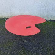 Table formica palette de peintre de 1970