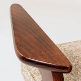 Scandinavian armchair in granola brown, mid-century modern design by Chier.