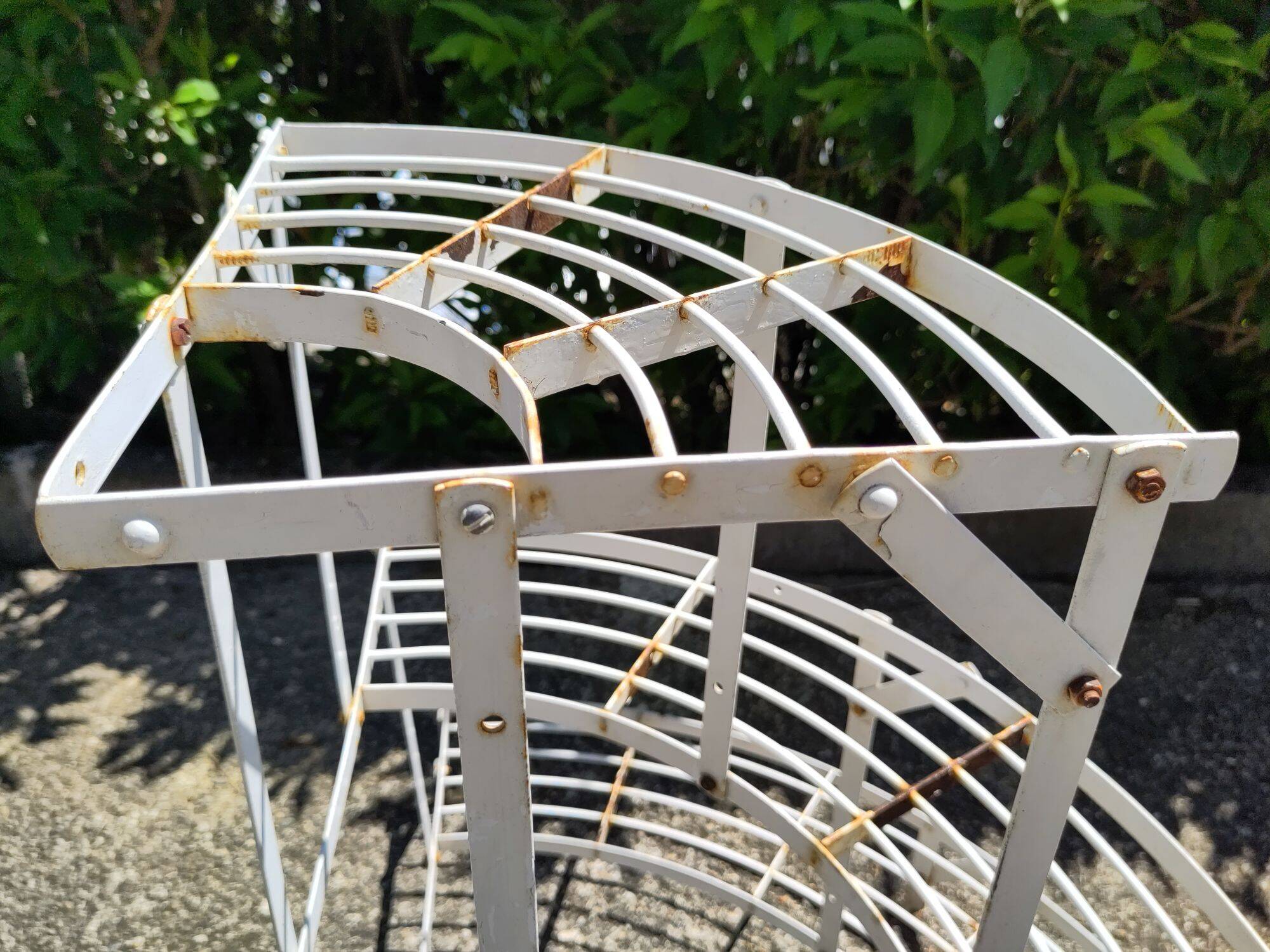 Old metal plant holder