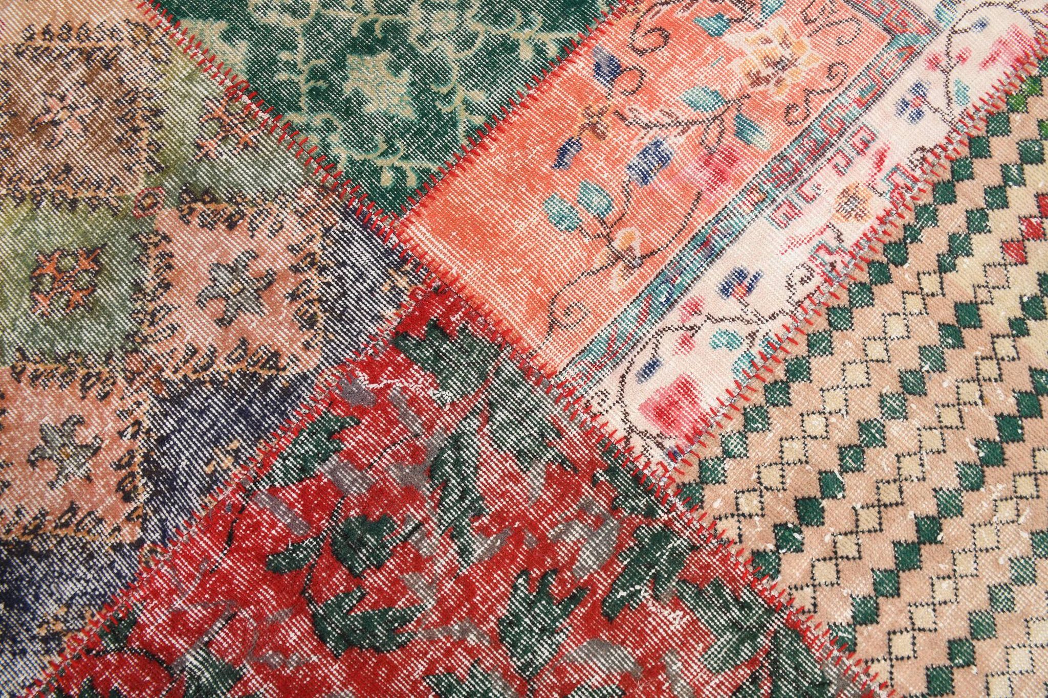 Distressed turkish rug 302x215cm