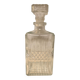 Moulded glass whisky decanter, 1970