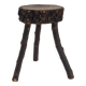 Rustic hand-crafted wooden stool