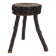 Rustic hand-crafted wooden stool