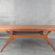 Teak & Fluted coffee table by Olav Laupsa for Sola Møbler, Vintage Norwegian 1960s