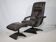 Design Leather Lounge Chair including Ottoman from the 1990s