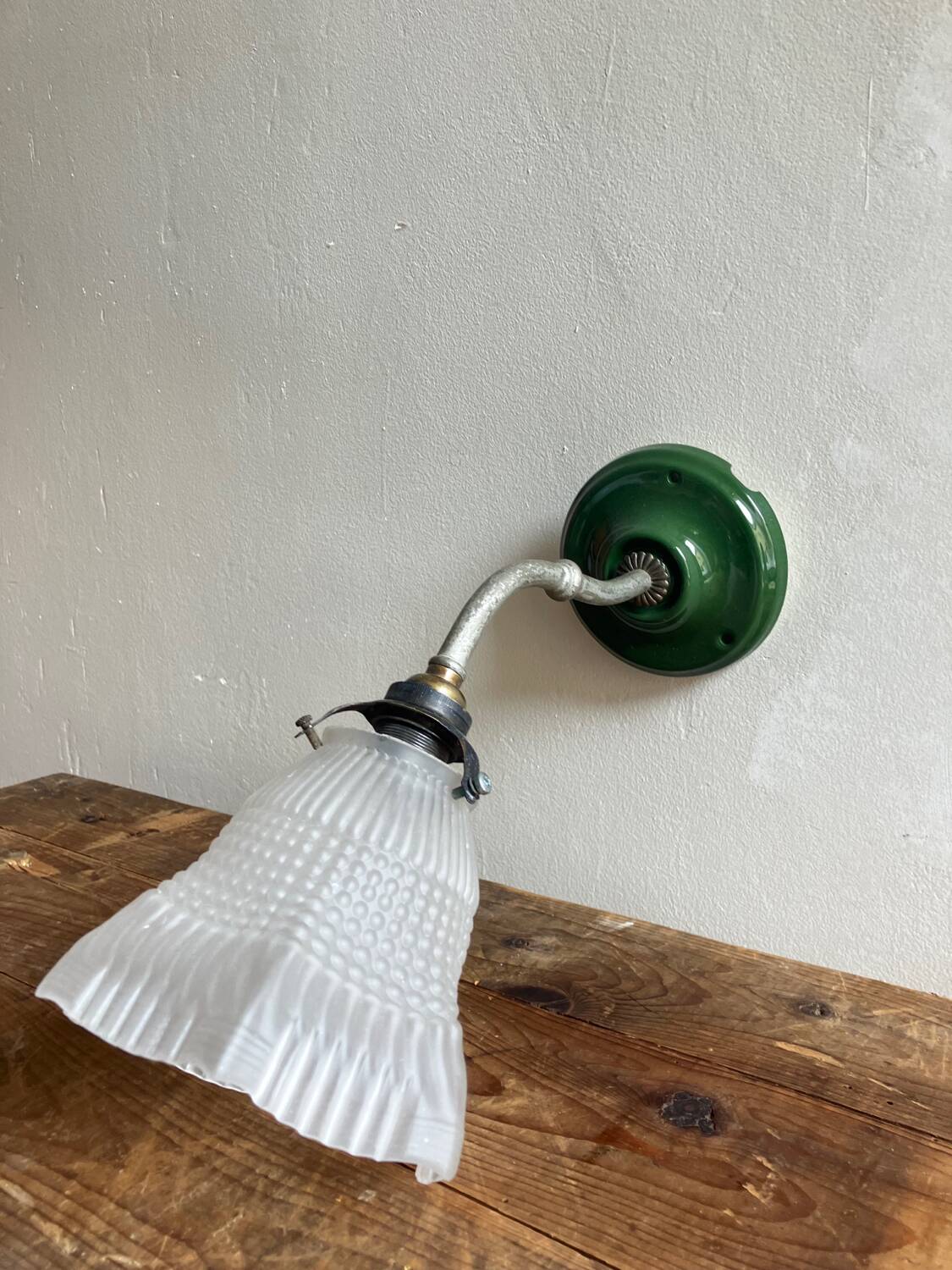Vintage swan neck wall light
