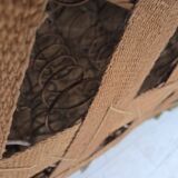 1960s, Danish 2-seater "Banana" sofa, original green furniture velour.