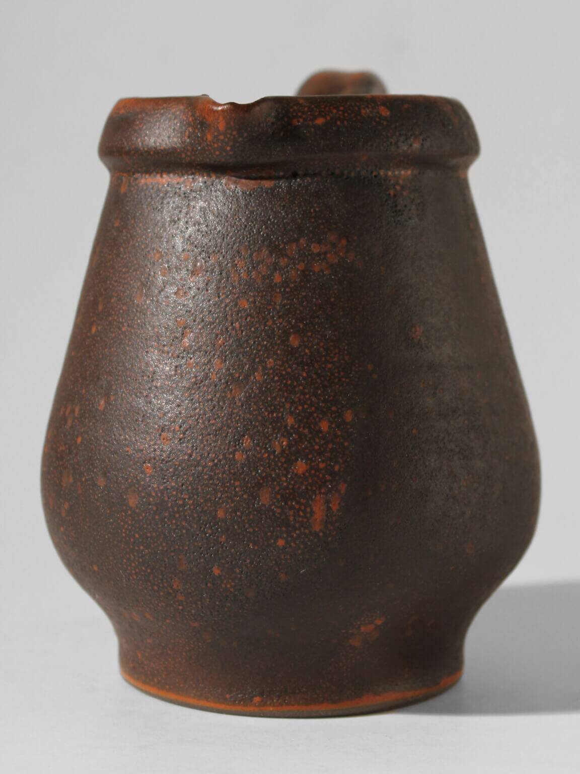 Hartwig Heyne Dark Brown Rustic Jug, 1960s, Germany