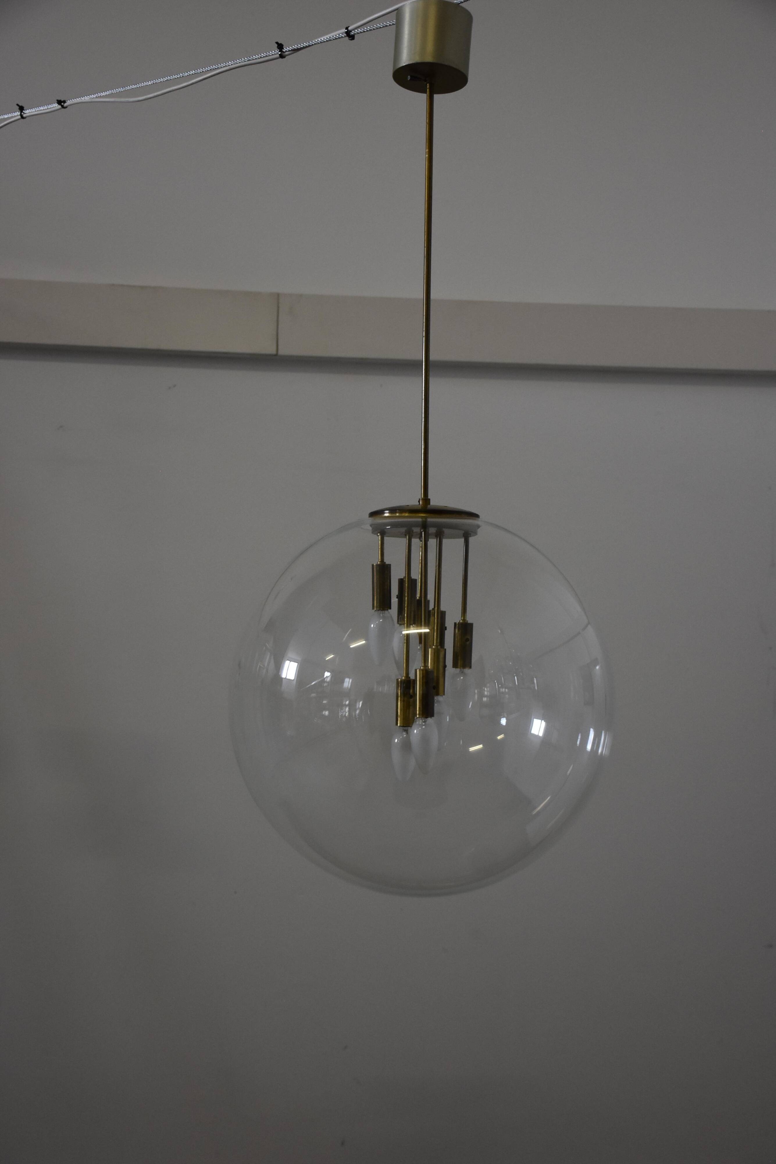 Dutch Mid Century Big Ball Lamp 70s