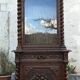 Bookcase showcase in carved oak 19th century