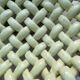 Light green woven ceramic basket Jérome Massier Vallauris