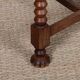 Set of 6 rush-seated chairs in solid oak, 1940.