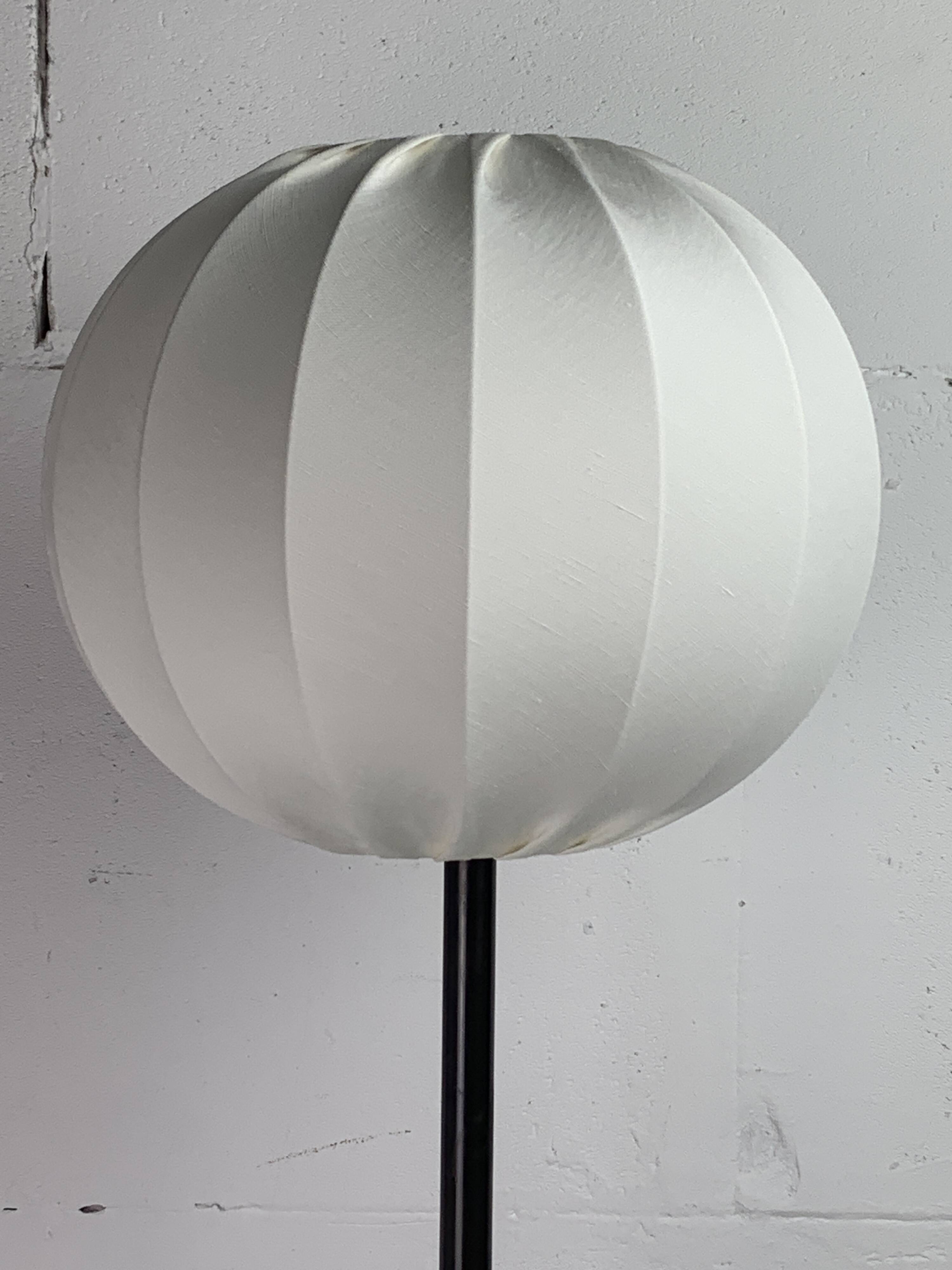 Brutalist bronze large cocoon table lamp, Dutch 1990s