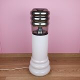 Lampadaire en verre opalin du milieu du siècle de Peil & Putzler, Allemagne, années 1960