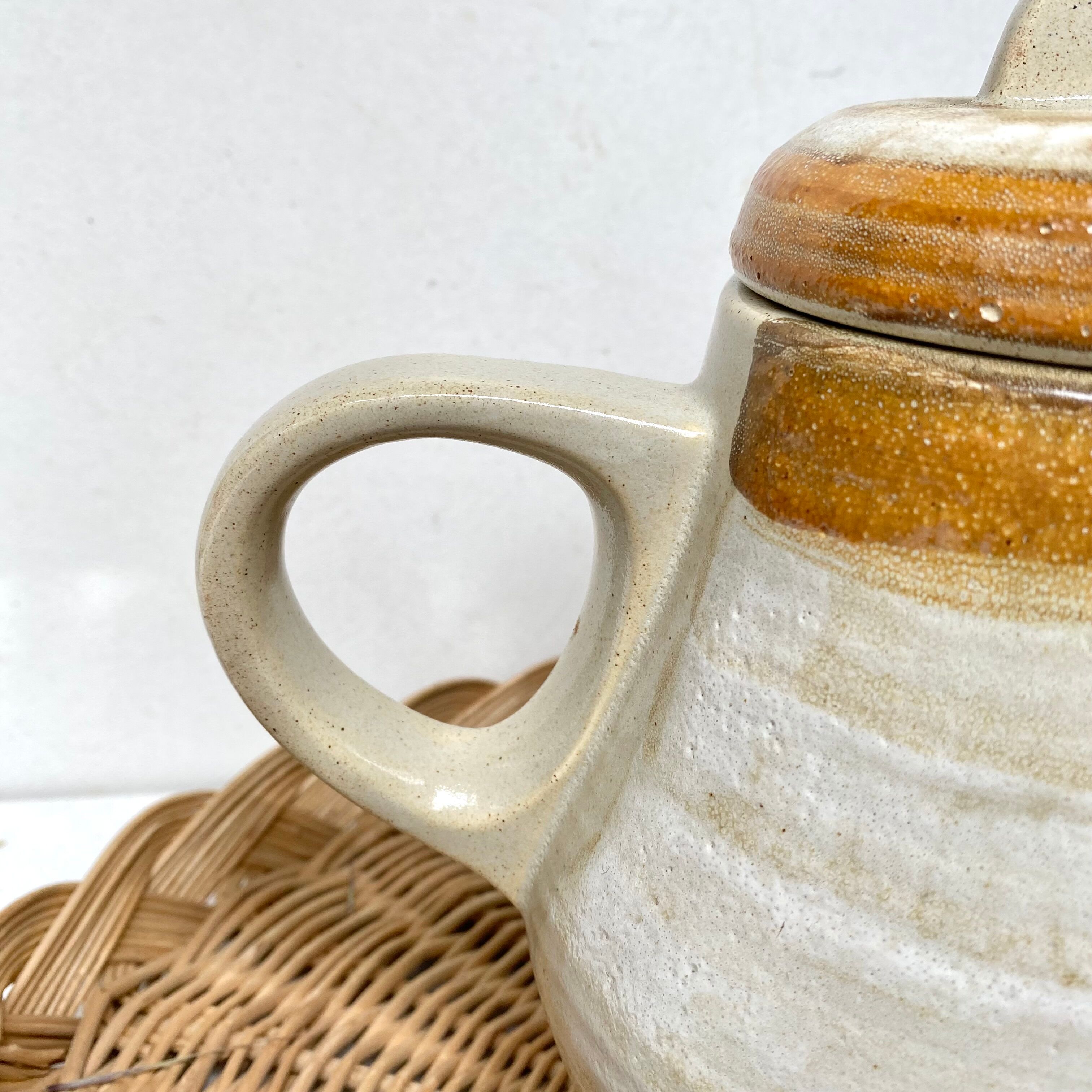 Vintage stoneware teapot