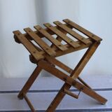 Folding wooden stool