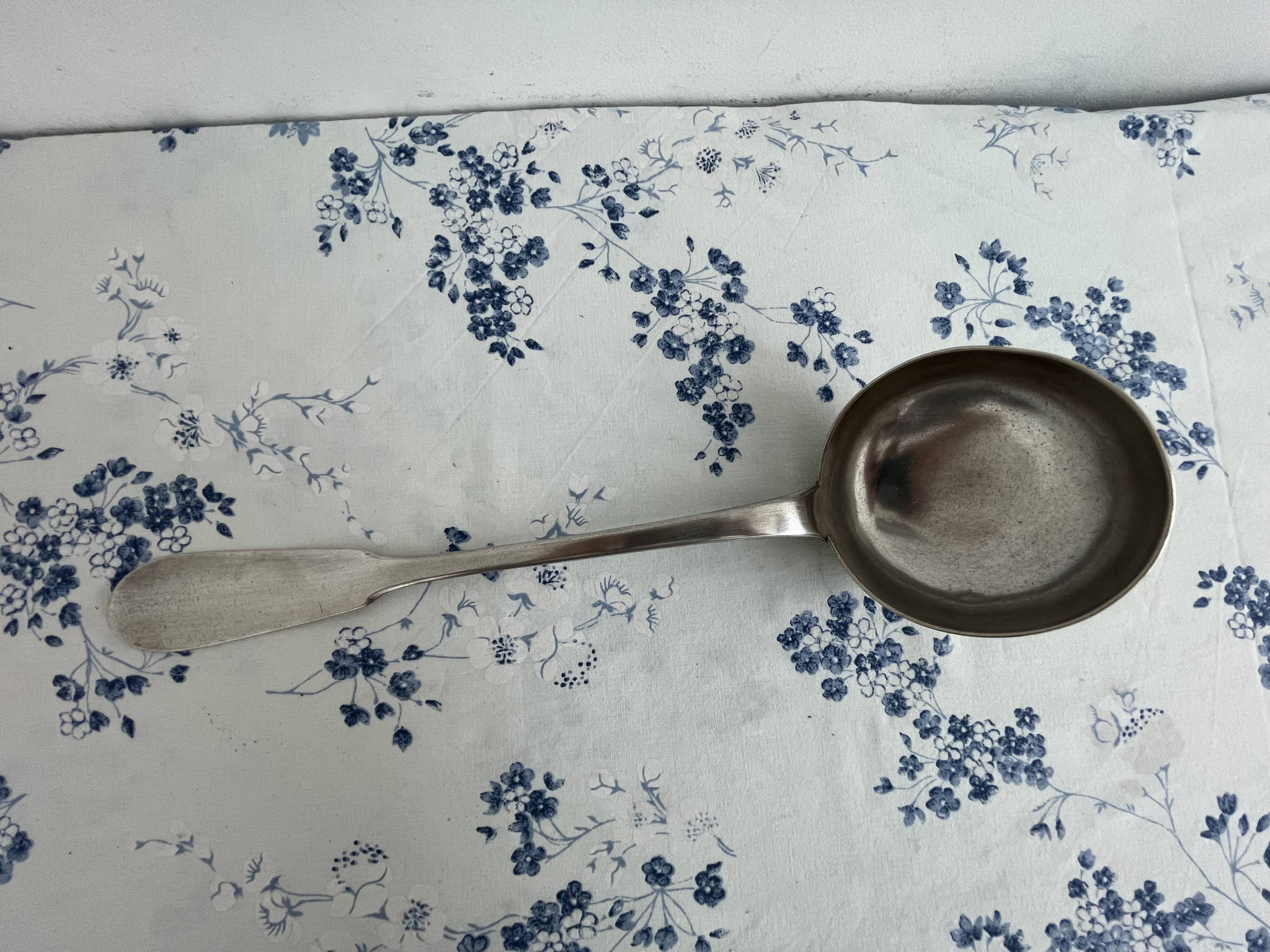 Large antique ladle, Art Nouveau, Maison Cailar‑Bayard, Christofle 1900