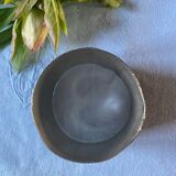 Large napkin ring in antique silver metal