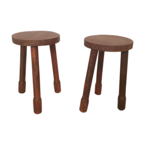 2 tabourets de traite