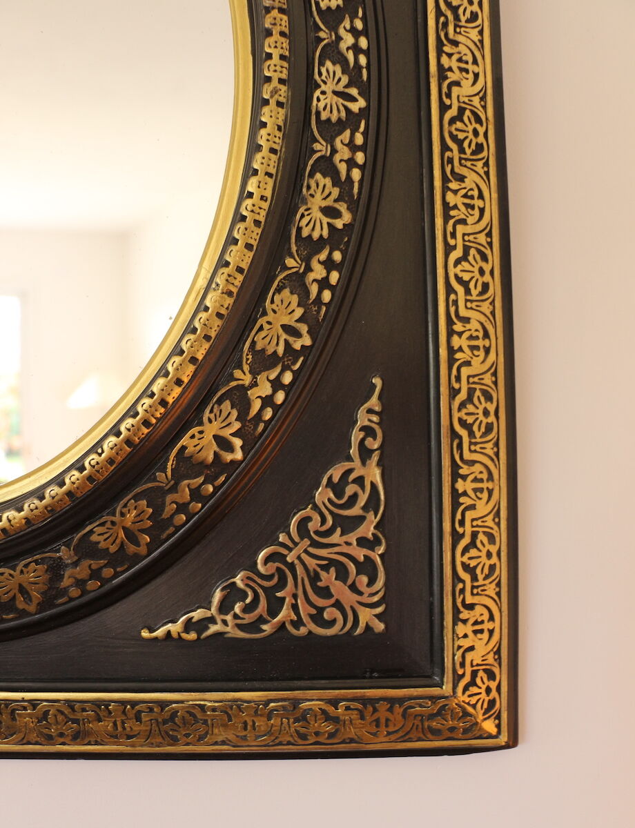 Napoleon III oval mirror - 55x45cm