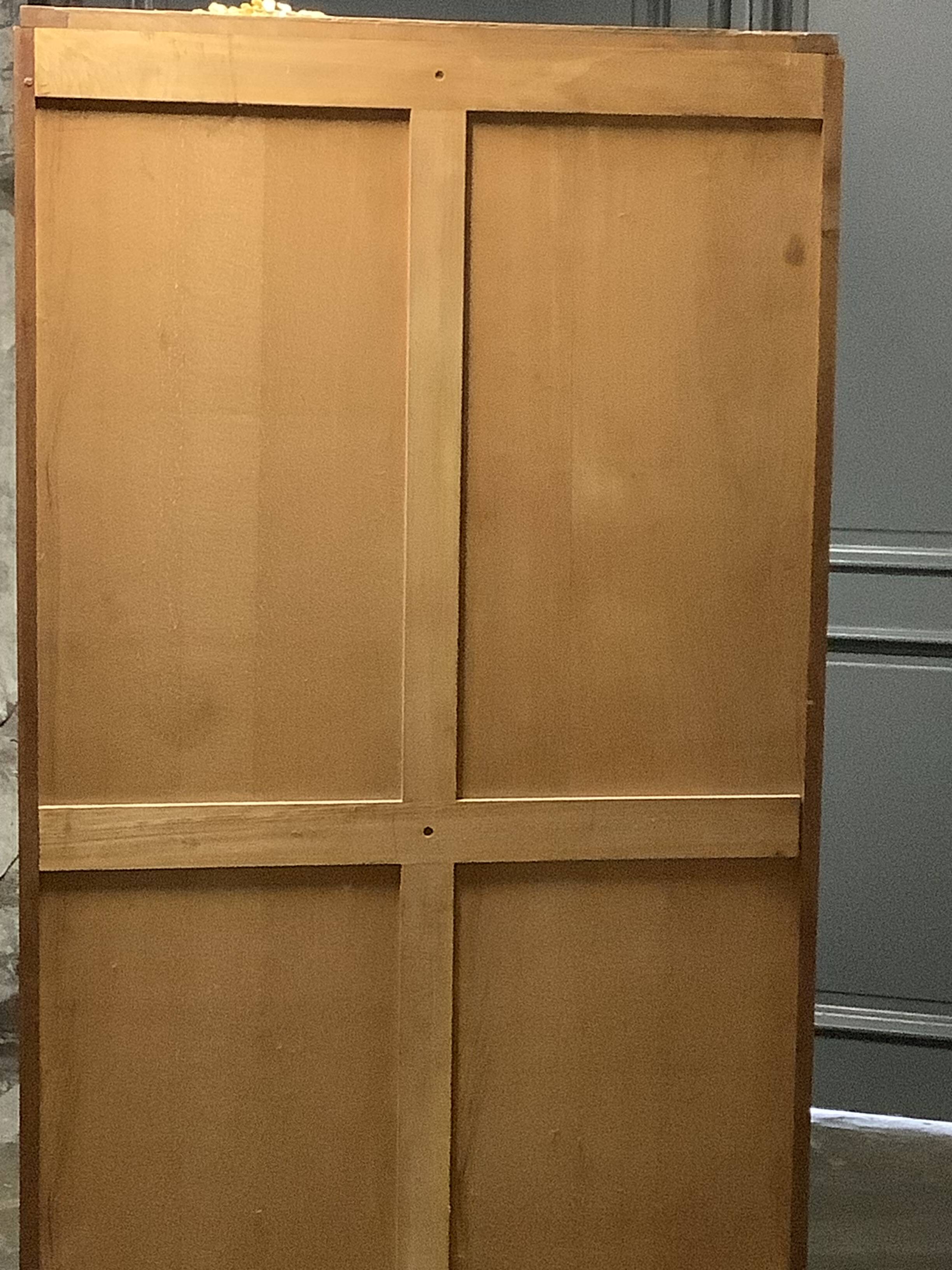 Double curtain louvered furniture