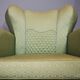 Fan-shaped armchairs set of 2