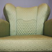 Fan-shaped armchairs set of 2
