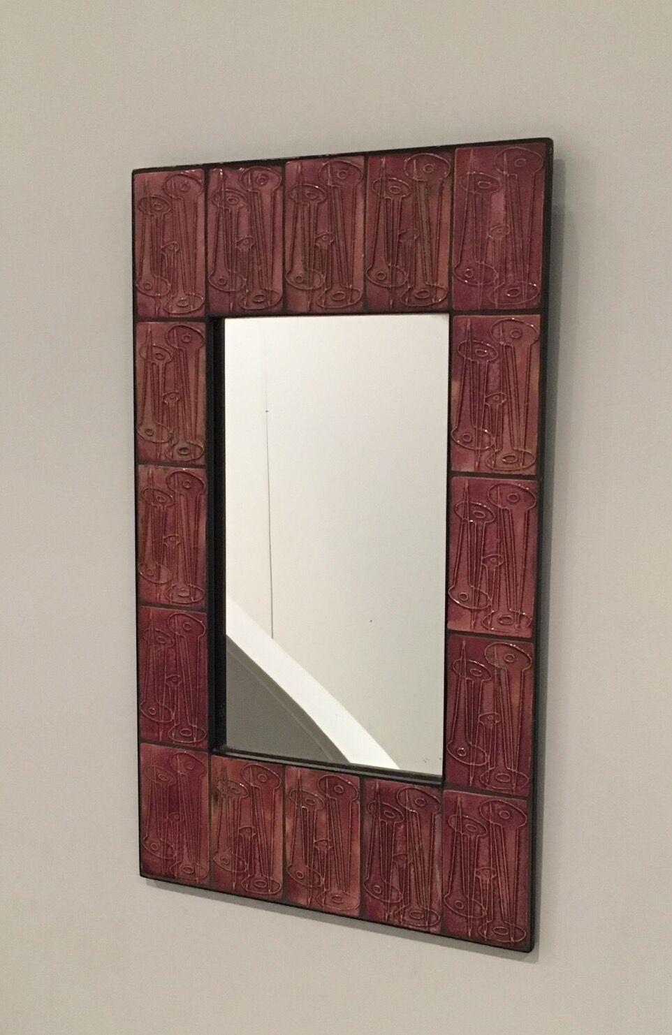 Ceramic mirror 35x59cm