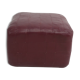 Pouf or vintage Maroon Ottoman in patchwork leather 1960 s