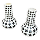 2 x ceramic / Pied de Poule vases / 1980s