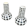 2 x ceramic / Pied de Poule vases / 1980s