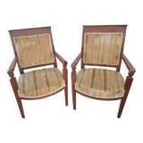Paire de fauteuils directoire