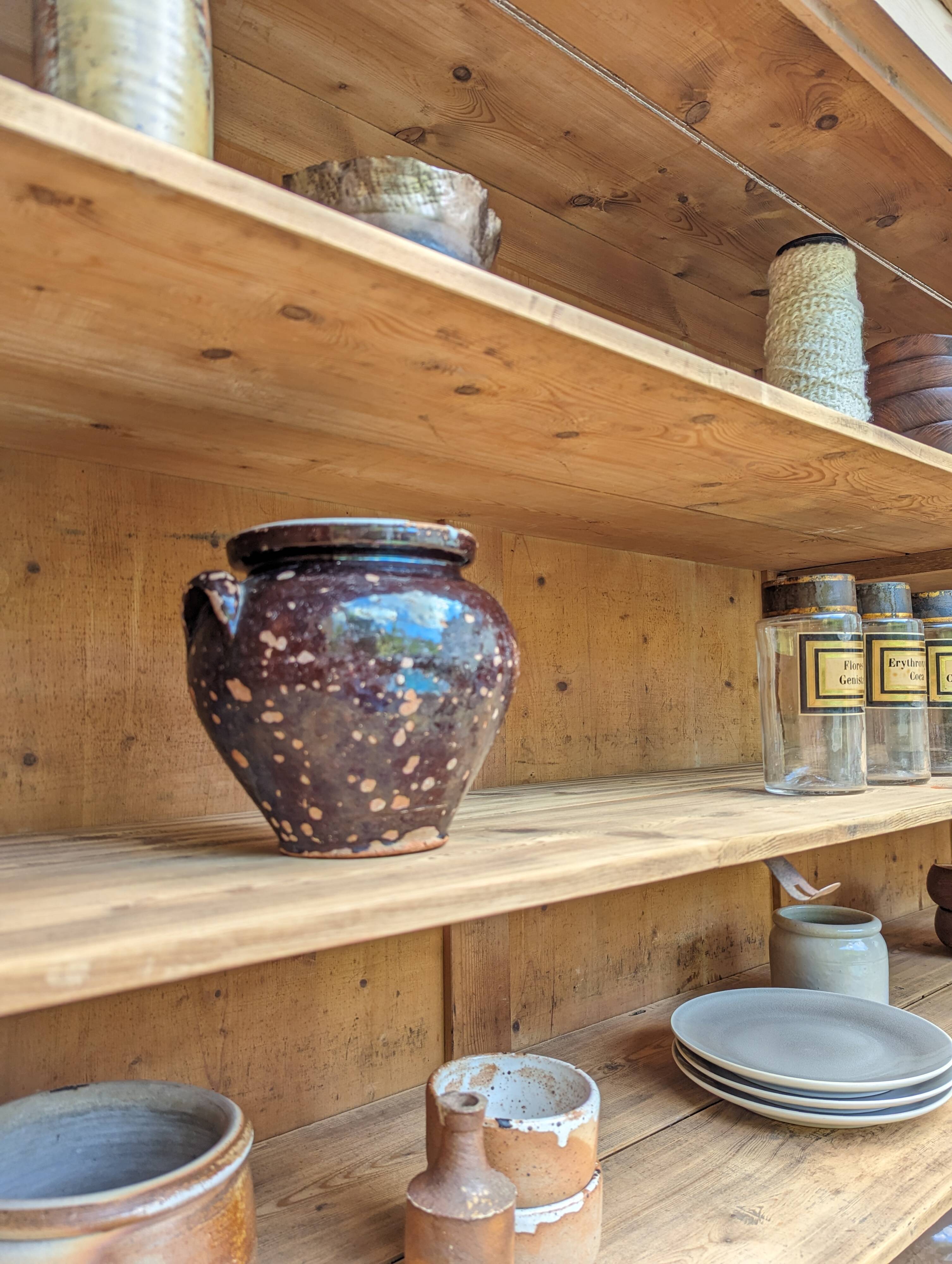 Old glazed furniture