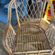 Pair of rattan armchairs