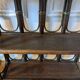 Pair of rattan shelves