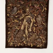 Aubusson tapestry "Orpheus Charming the Birds" Élie Grekoff, Pinto Workshop