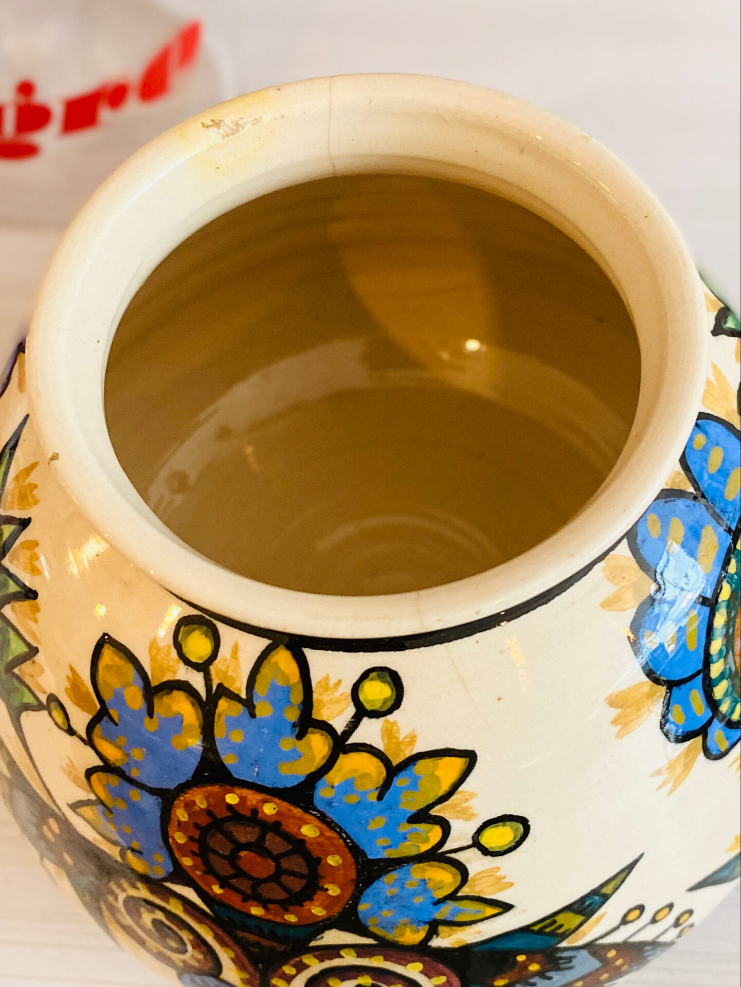 Round ceramic vase signed Paul Fouillen
