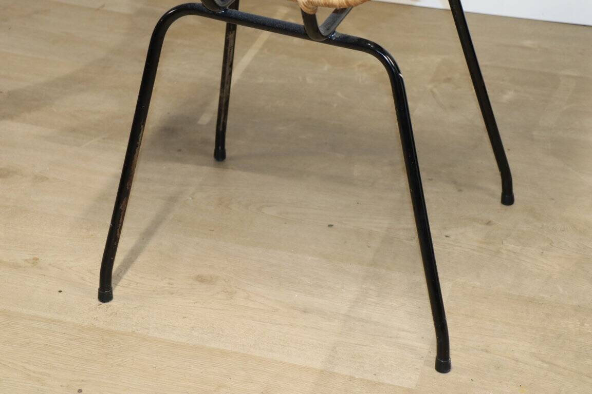 Vintage "Italia 100" model chair by Rotanhuis in woven wicker, 1950s