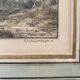 Antique engraving , the hunter to the discovery early XX century