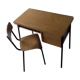 Bureau bois et chaise