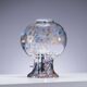 Glass table lamp by Olle Alberius for Orrefors Sweden, 1970s