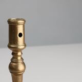 Antique French early 17th century haute epoque copper candlestick