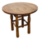 Old round solid wood coffee table